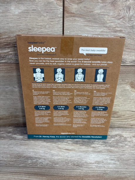 NEW Happiest Baby Sleepea The 5-second Swaddle in Blue Stars sz 2-4m - Me n Mommy To Be