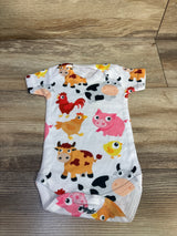Twisted Envy Farm Animal Bodysuit White sz 0-3m