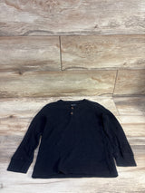 Children's Place Thermal Henley Shirt Black sz 5T