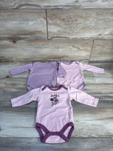 Chick Pea 3pk Bodysuits Pink sz 0-3m