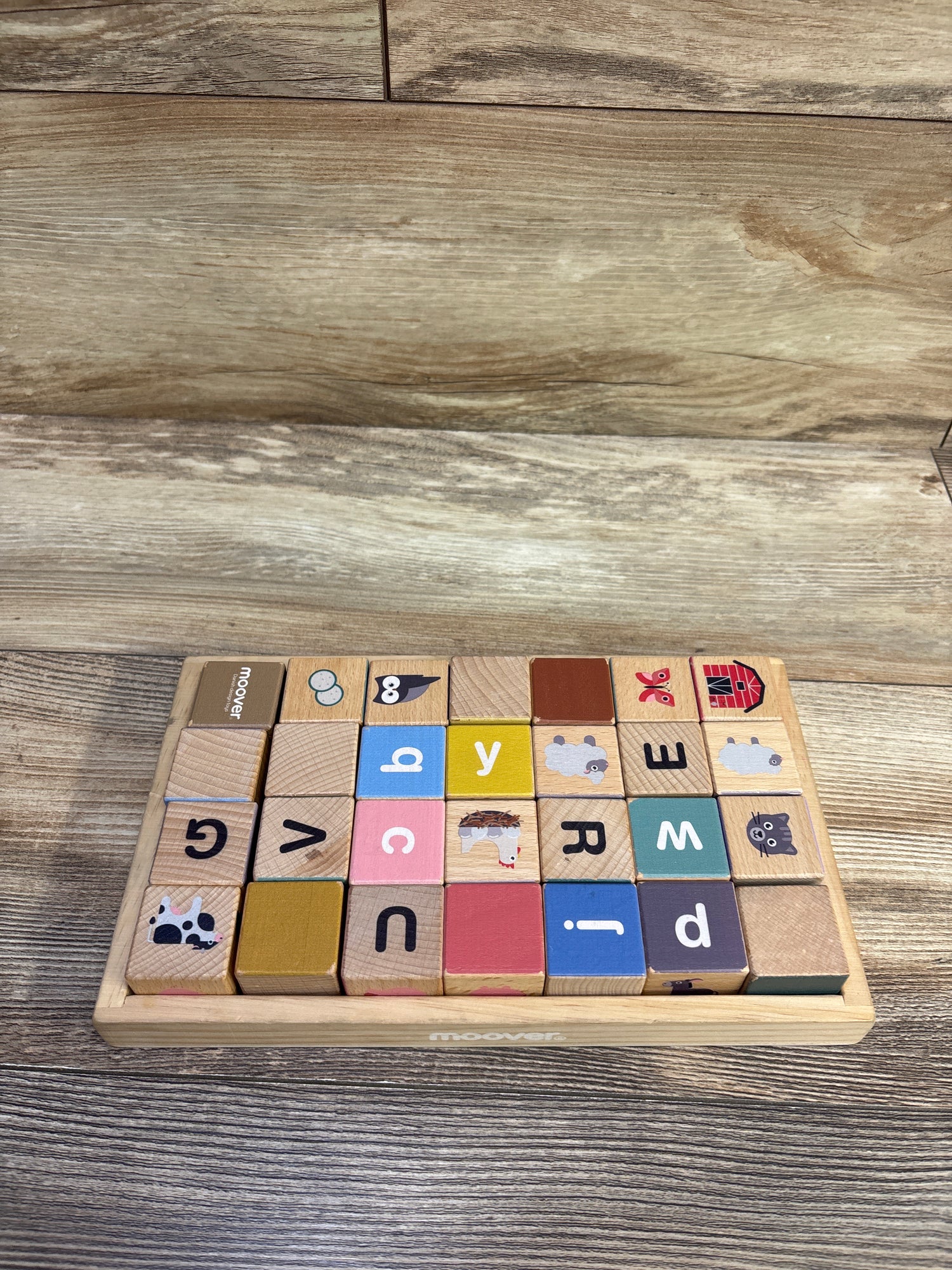 Moover Wooden Alphabet & Farm Blocks