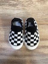 Bacsac Checkered Slip On Sock Shoes White sz 5c