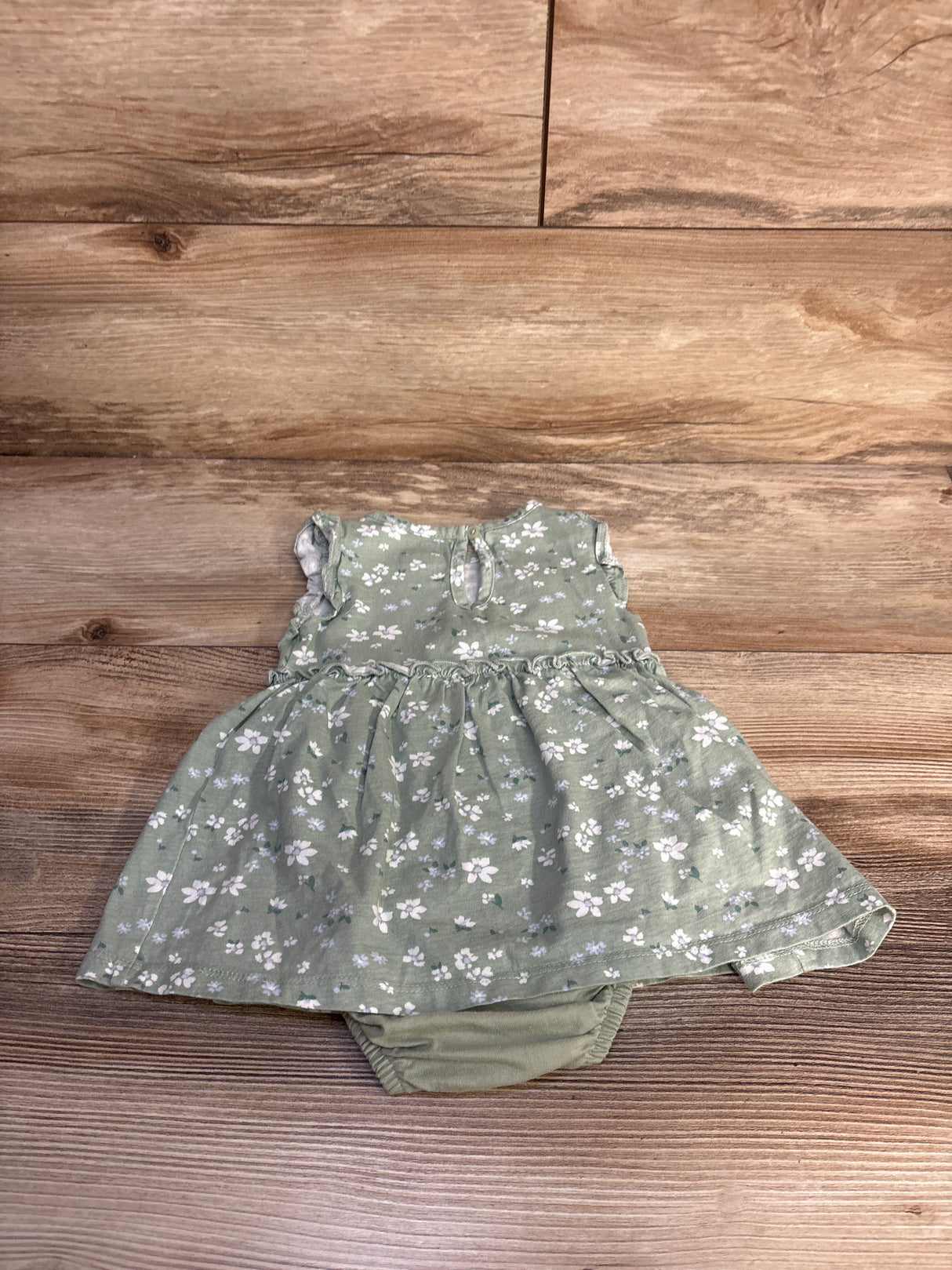 Just One You Floral Bodysuit Dress Green sz 12m