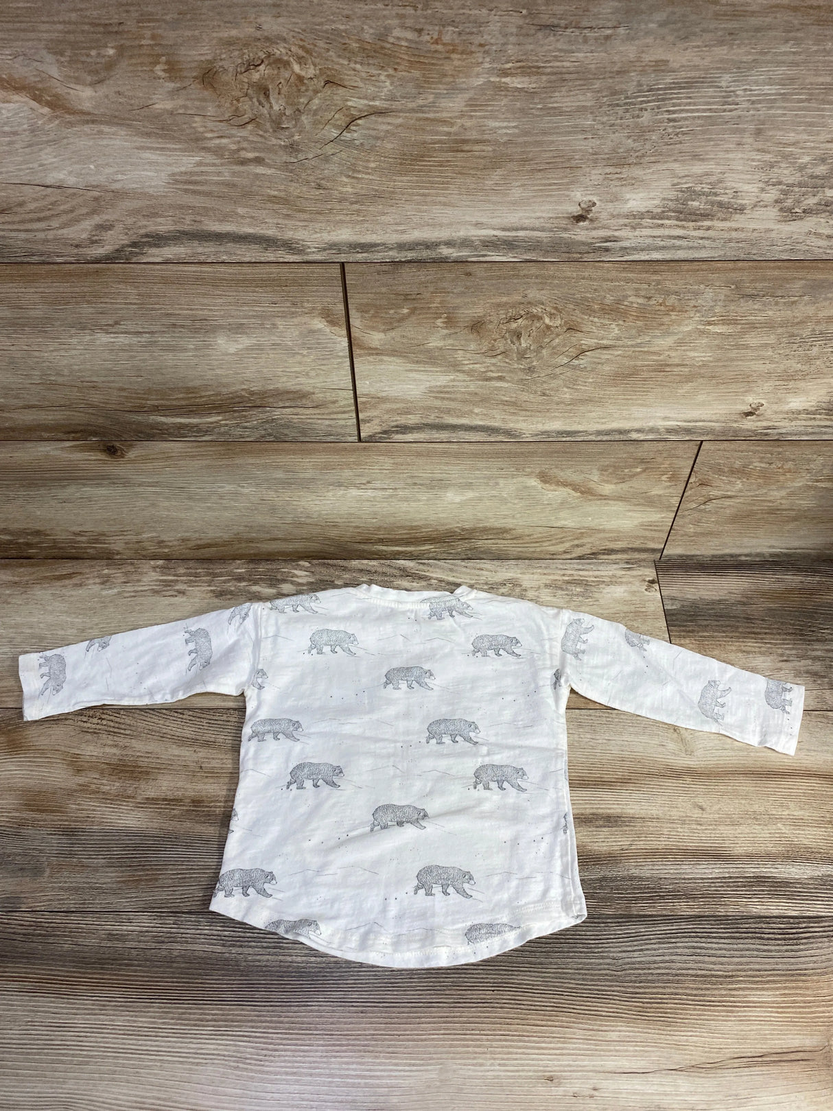 Rylee + Cru Bear Shirt White sz 18-24