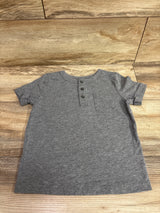 Cat & Jack Henley Shirt Grey sz 5T