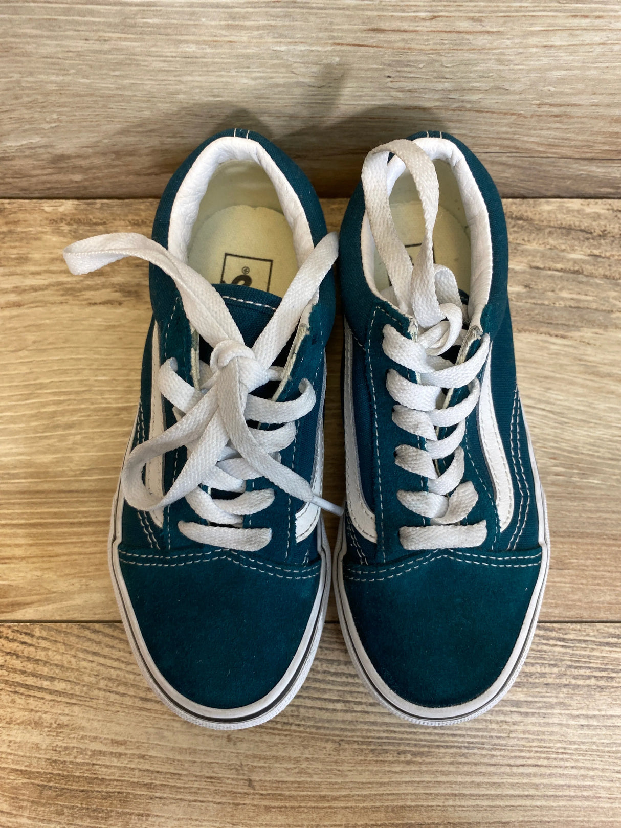 Vans Old Skool Color Theory Deep Teal Shoes sz 13.5c