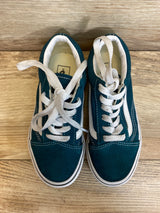 Vans Old Skool Color Theory Deep Teal Shoes sz 13.5c