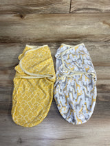 SwaddleMe 2pk Swaddle Wraps White/Yellow sz 0-3m - Me n Mommy To Be