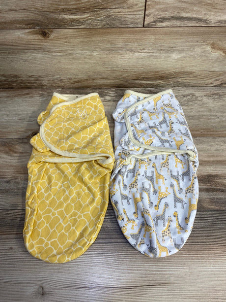 SwaddleMe 2pk Swaddle Wraps White/Yellow sz 0-3m - Me n Mommy To Be