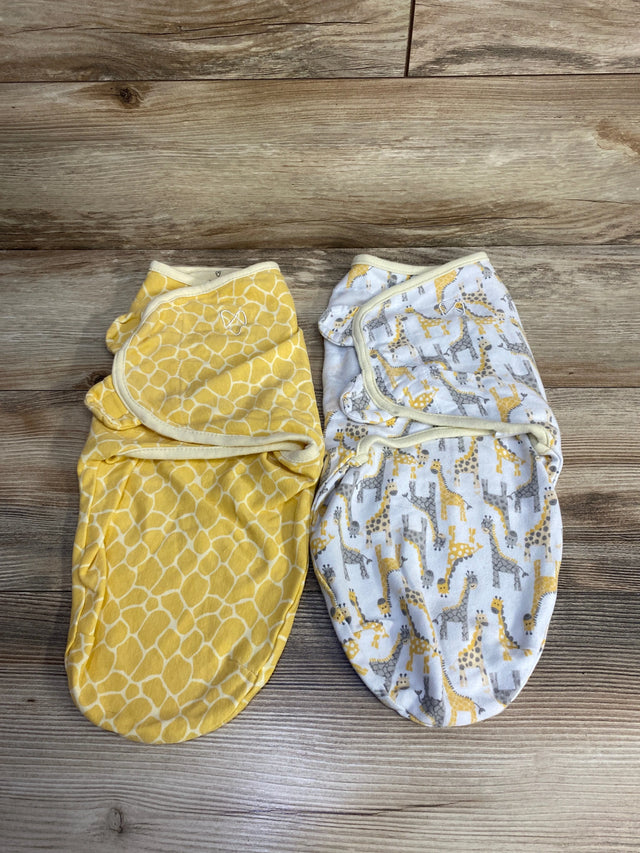 SwaddleMe 2pk Swaddle Wraps White/Yellow sz 0-3m - Me n Mommy To Be