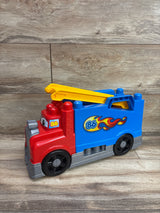 Mega Bloks Racecar Garage Building Set with Build & Race Big Truck 60pc+