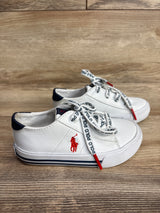 Polo Ralph Lauren Lace Up Tennis Shoes White sz 8c