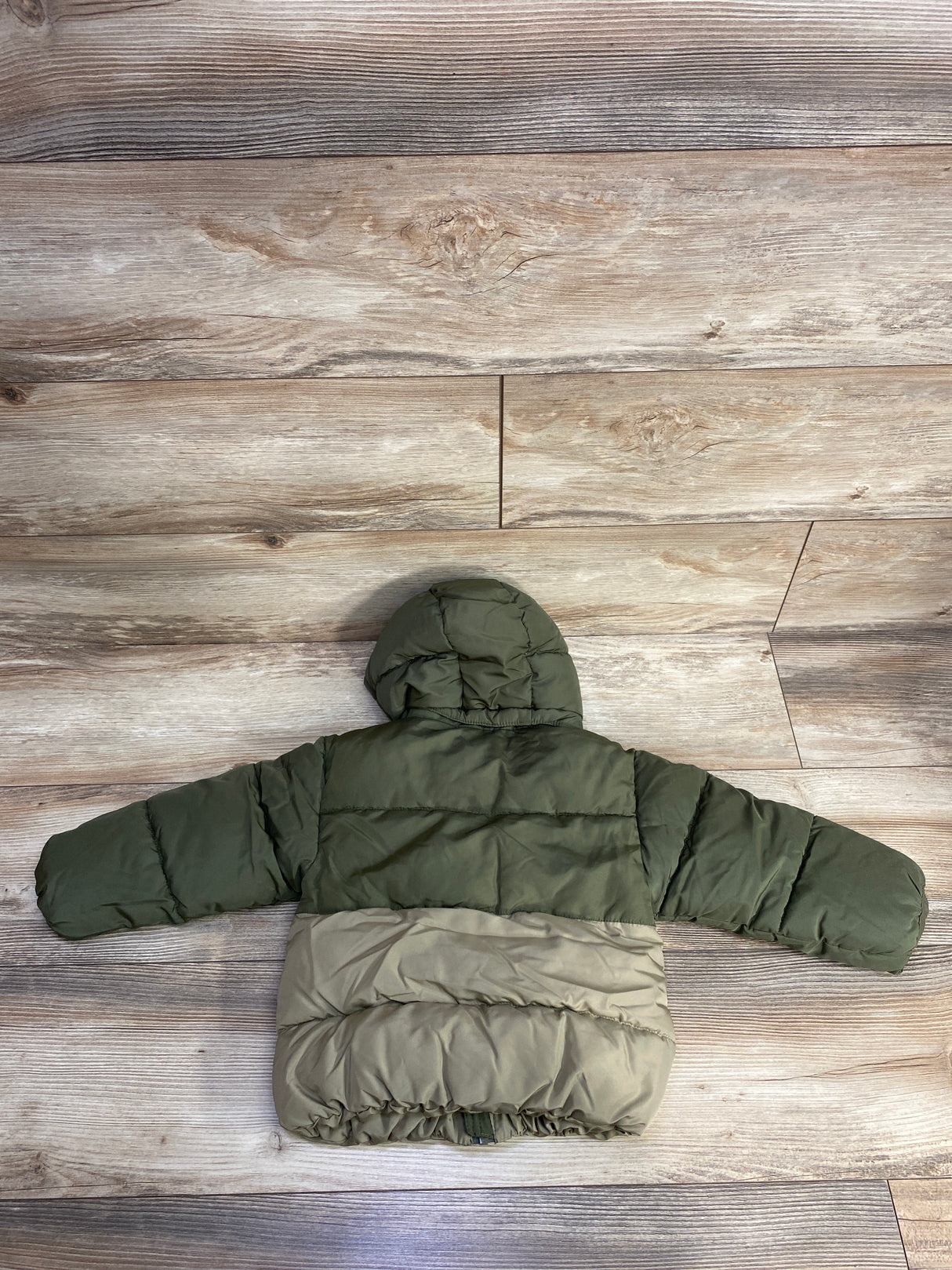H&M Full Zip Puffer Vest Green sz 3T
