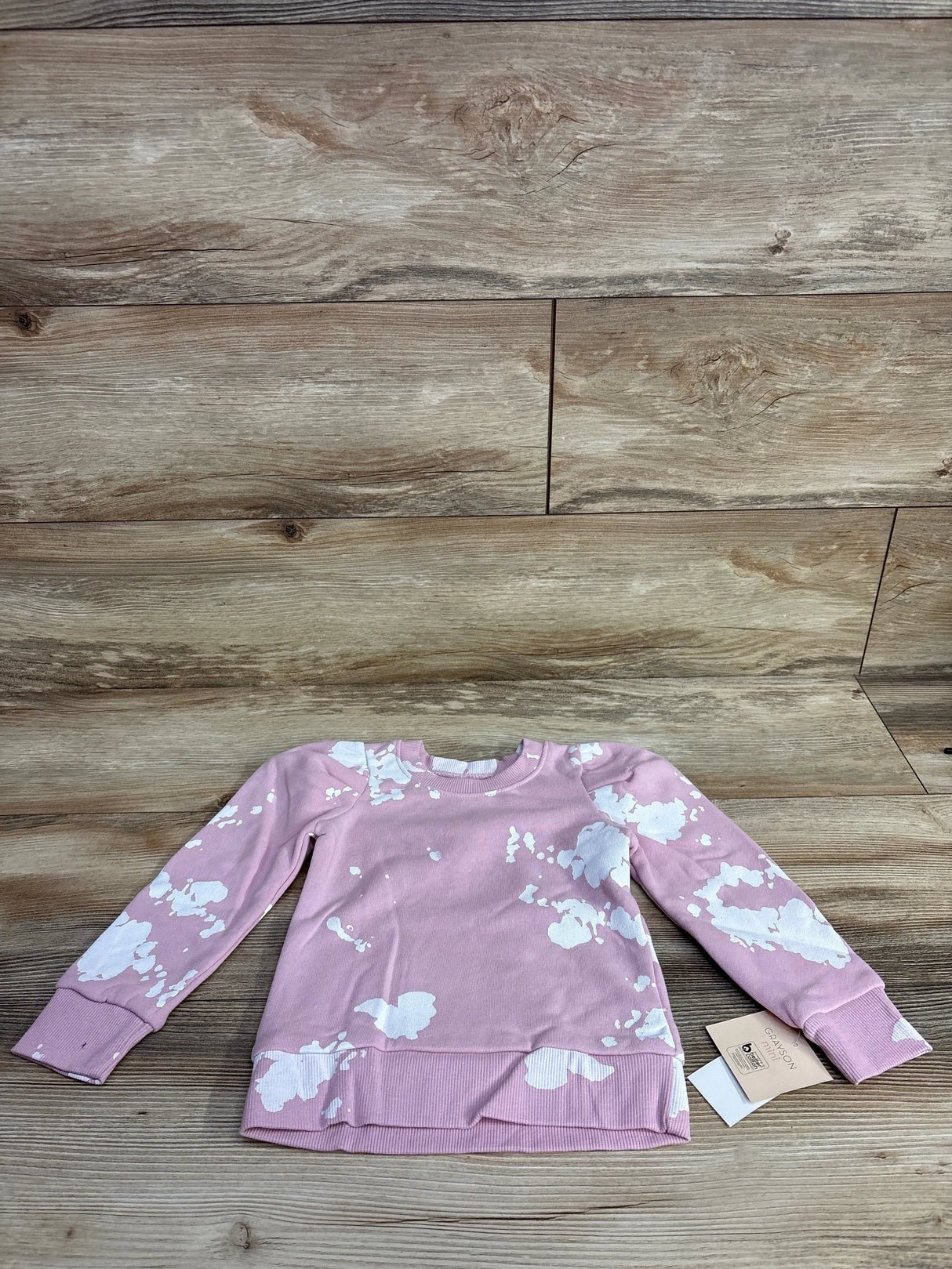 NEW Grayson Mini Puff Sleeve Sweatshirt Pink sz 2T