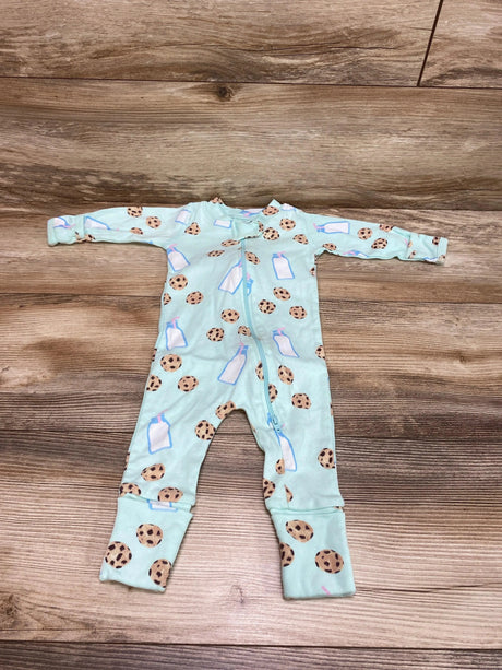 Monica + Andy Cookies and Milk 1pc Pajama Mint sz 0-3m - Me 'n Mommy To Be