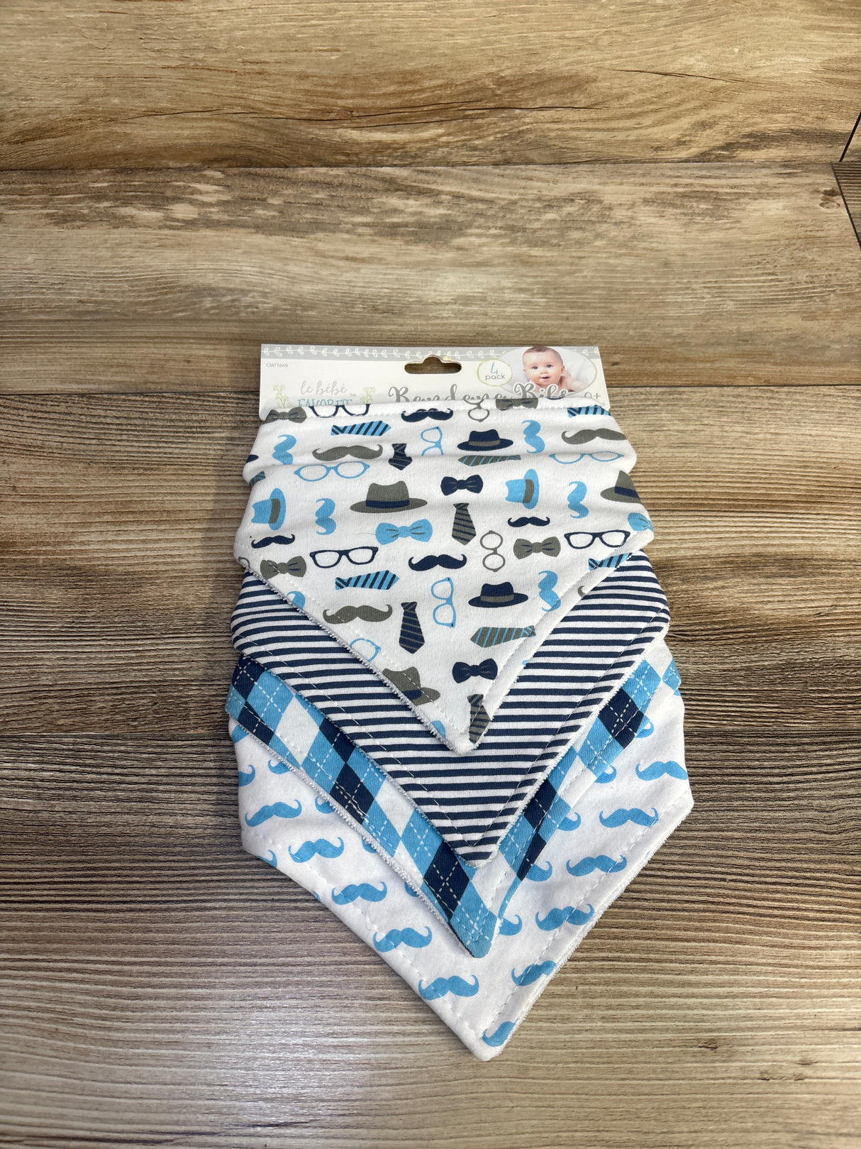 NEW Le Bebe Favorite 4pk Bandana Bibs