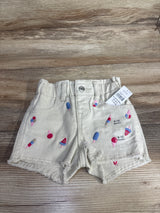NEW Gap Denim Popsicle Shorts Ivory sz 6-12m