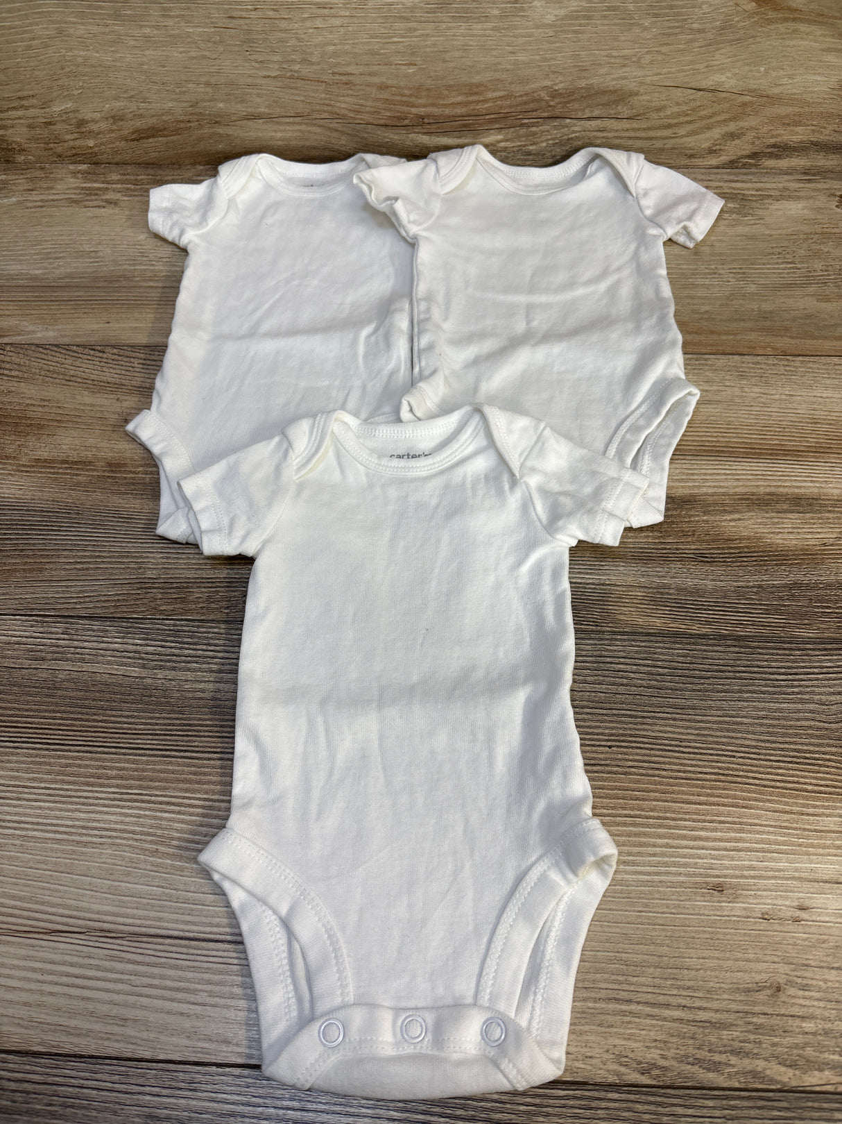 Carter's 3pk Bodysuit Set White sz Newborn