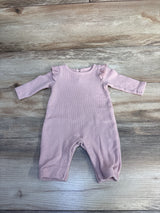 Just One You Ruffled Waffle Knit Coverall Pink sz Newborn