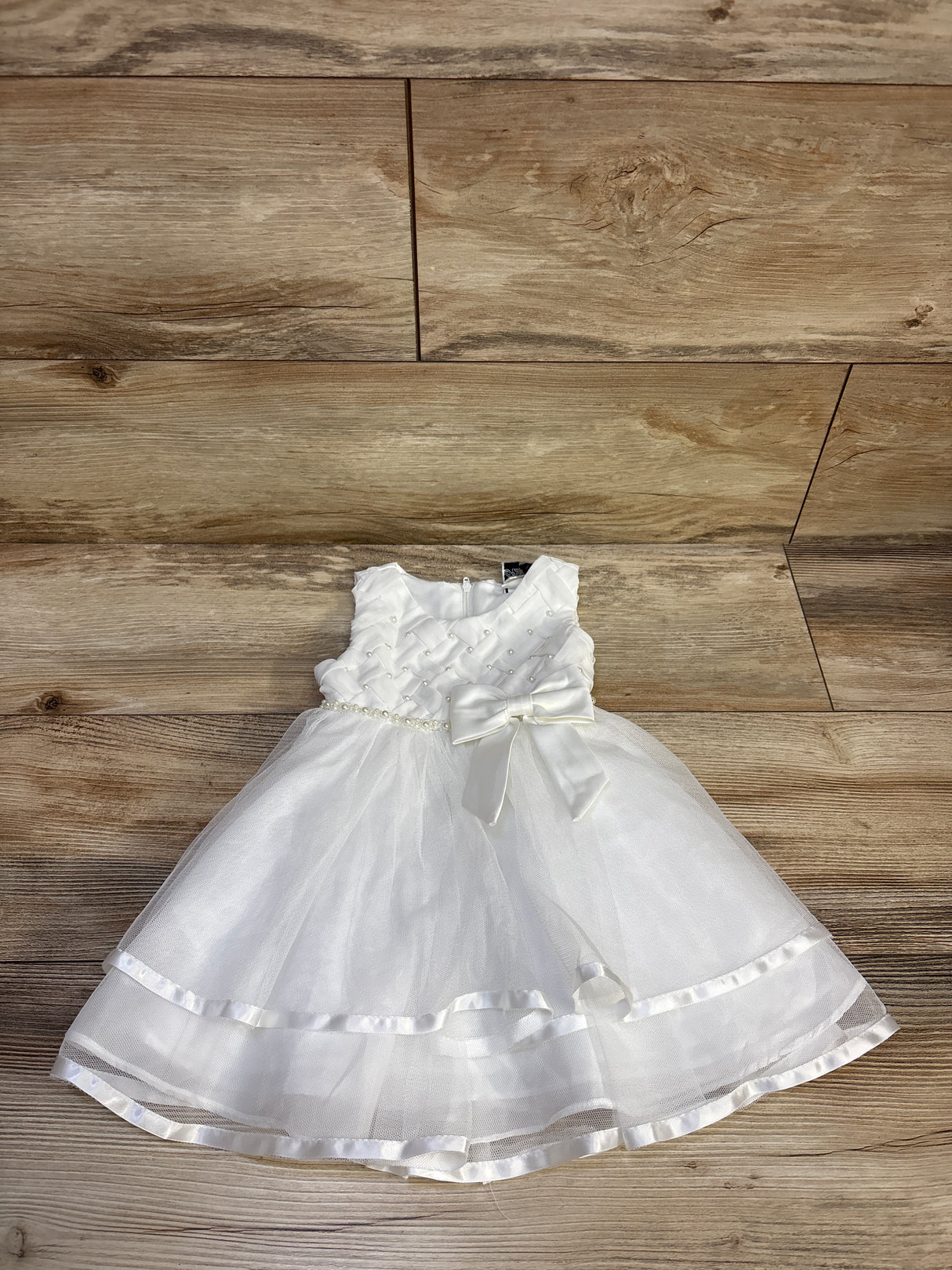 Rare Editions Special Occasion Sleeveless Dress White sz 18m