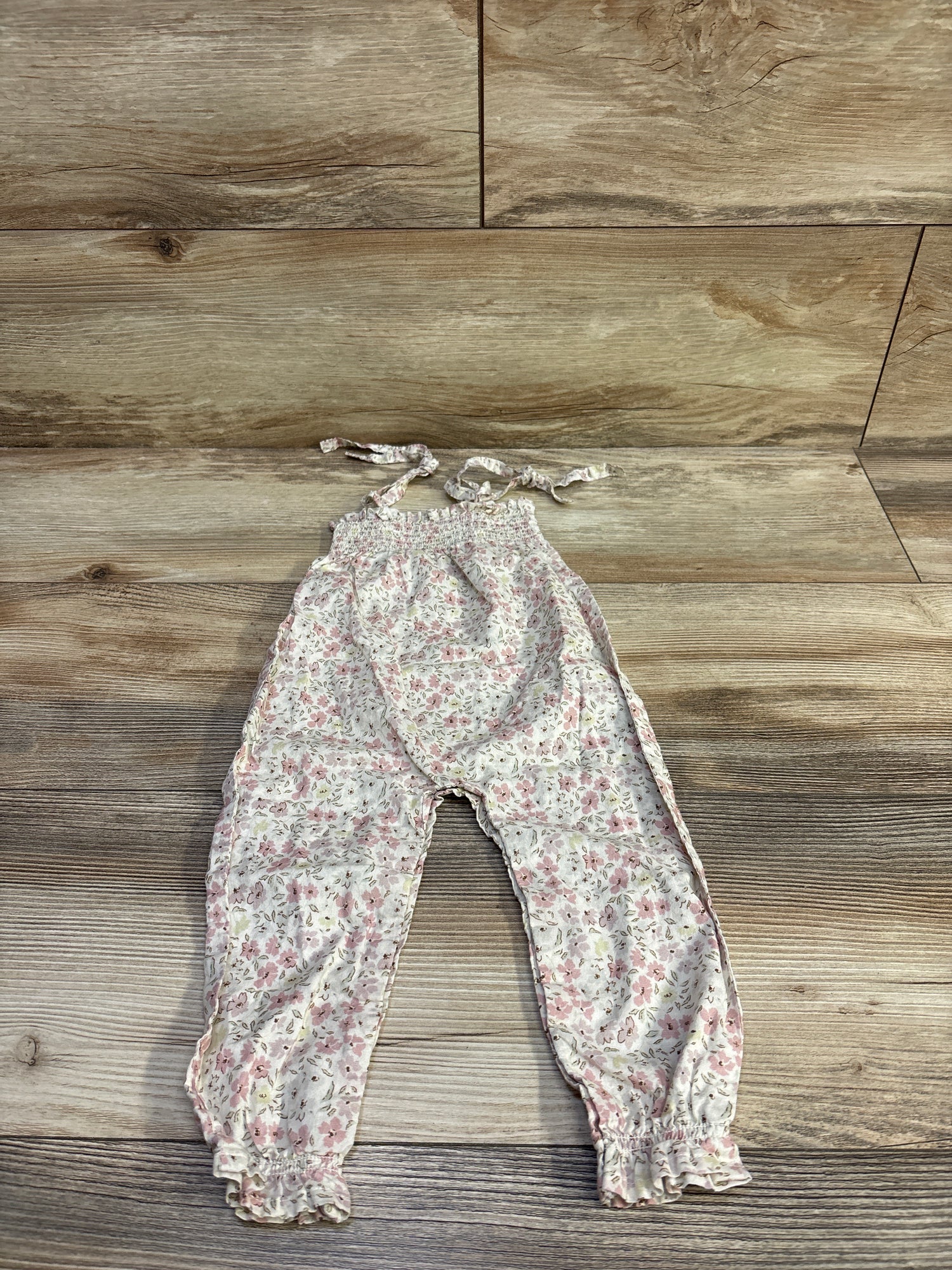 Jamie Kay Floral Jumpsuit Ivory sz 0-3m