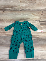 Cat & Jack Polka Dot Coverall Green sz 3-6m