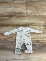 Just One You Ribbed Dinosaur Print Sleeper Grey sz Newborn