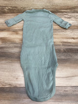 Easy-Peasy Ribbed Knot Gown Green sz 0-3m