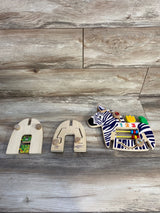 Manhattan Toy Safari Zebra Wooden Toddler Activity Toy