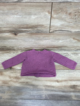 Carter's Bobble Knit Cardigan Purple sz 6m