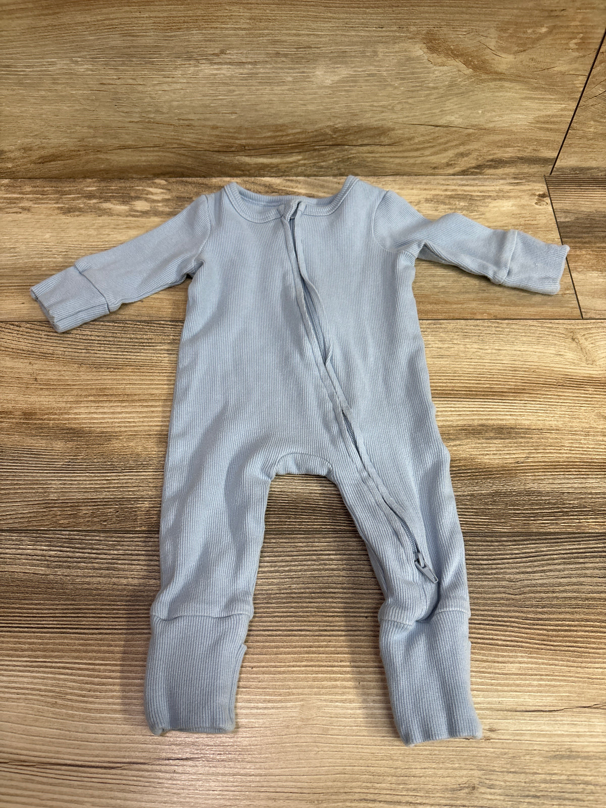 Cotton On Baby Organic Ribbed Sleeper Blue sz 0-3m