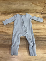 Cotton On Baby Organic Ribbed Sleeper Blue sz 0-3m
