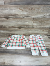 Cat & Jack 2pc Plaid Sherpa Sweatshirt & Pants Cream sz 18m - Me n Mommy To Be
