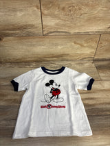Walt Disney World Mickey Mouse Classic Ringer T-Shirt White sz 3T