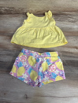 Carter's 2pc Sleeveless Top & Shorts Yellow sz 6m - Me n Mommy To Be