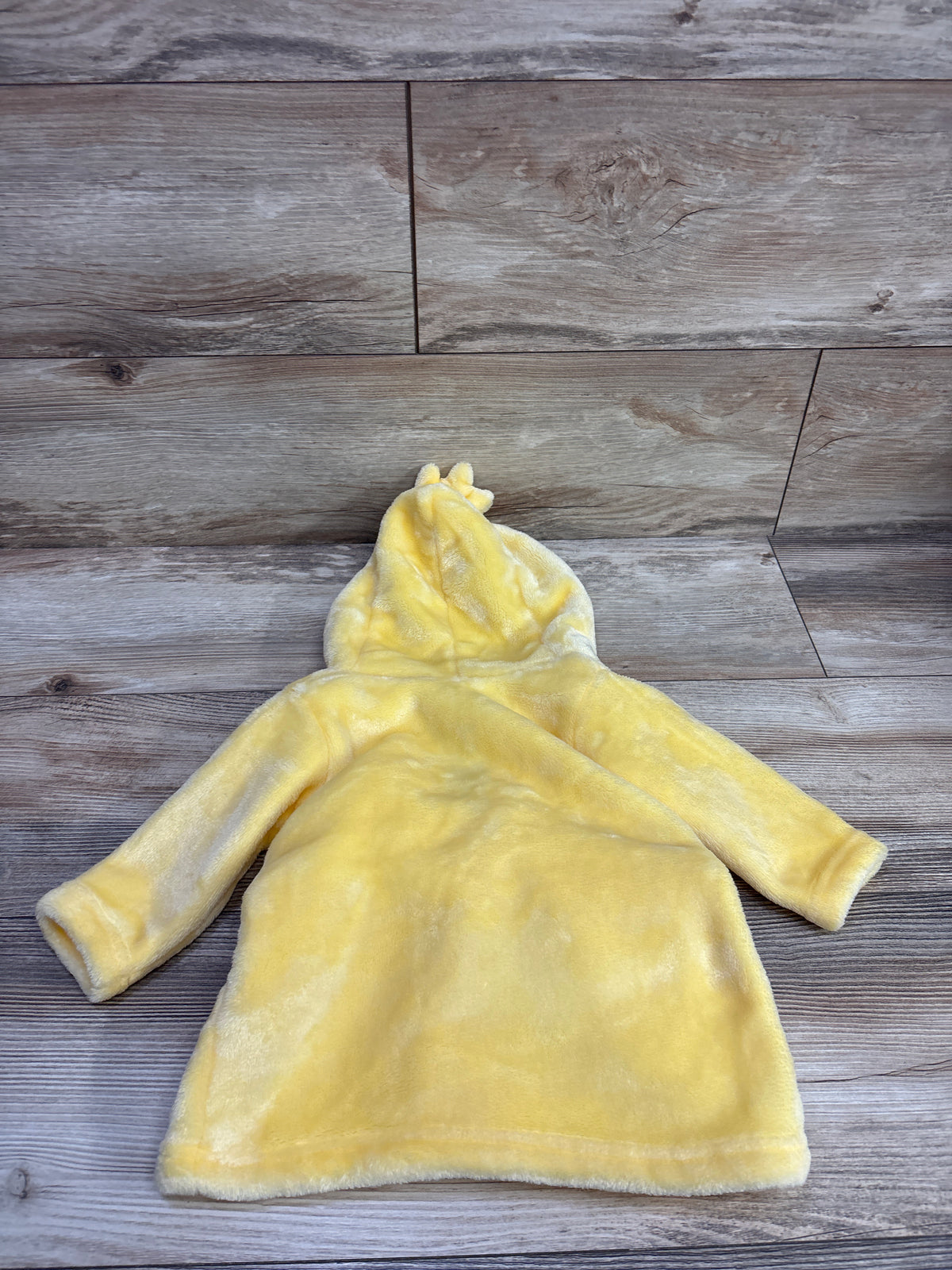 Hudson Baby Plush Hooded Duck Robe Yellow sz 0-9m