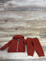 NEW Carter's Shape Print Full Zip Jacket Set Brown sz 18m