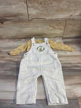 Disney Baby 2pc Winnie The Pooh Corduroy Overall Set Yellow sz 12m
