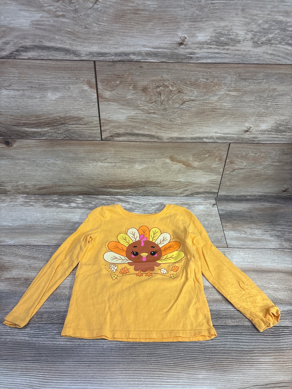 Children's Place Turkey Shirt Yellow sz 3T