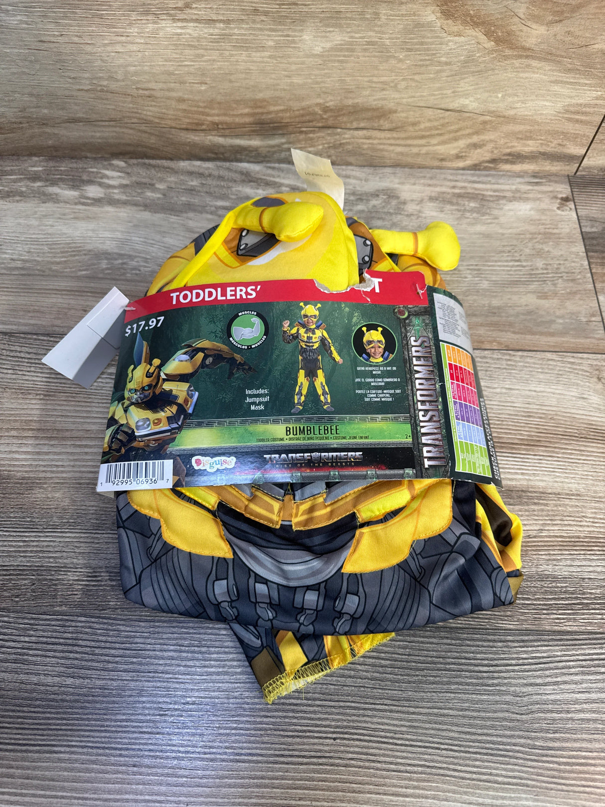 NEW Disguise 2pc Bumblebee Costume Yellow sz 2T