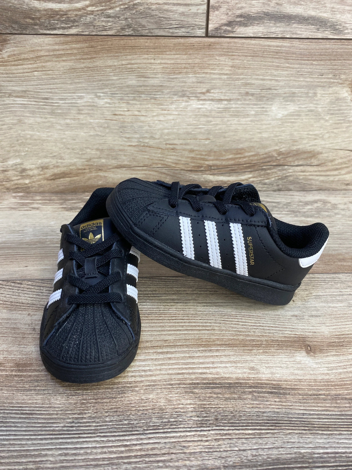 Adidas Superstar II Shoes Black/Cloud White sz 8c - Me n Mommy To Be