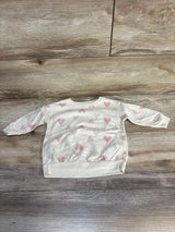 Just One You Heart Print Sweatshirt Beige sz 6m
