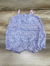 Carter's Floral Shortie Romper Blue/Pink sz 24m