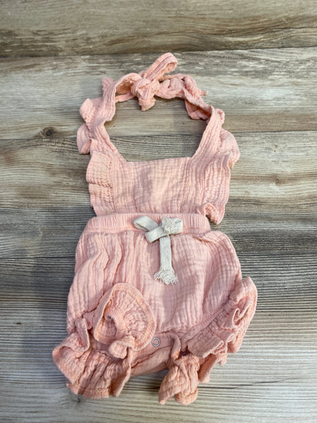 Ruffle Romper Pink sz 3-6m - Me n Mommy To Be