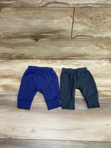 Cat & Jack 2pk Pants Grey/Blue sz 0-3m