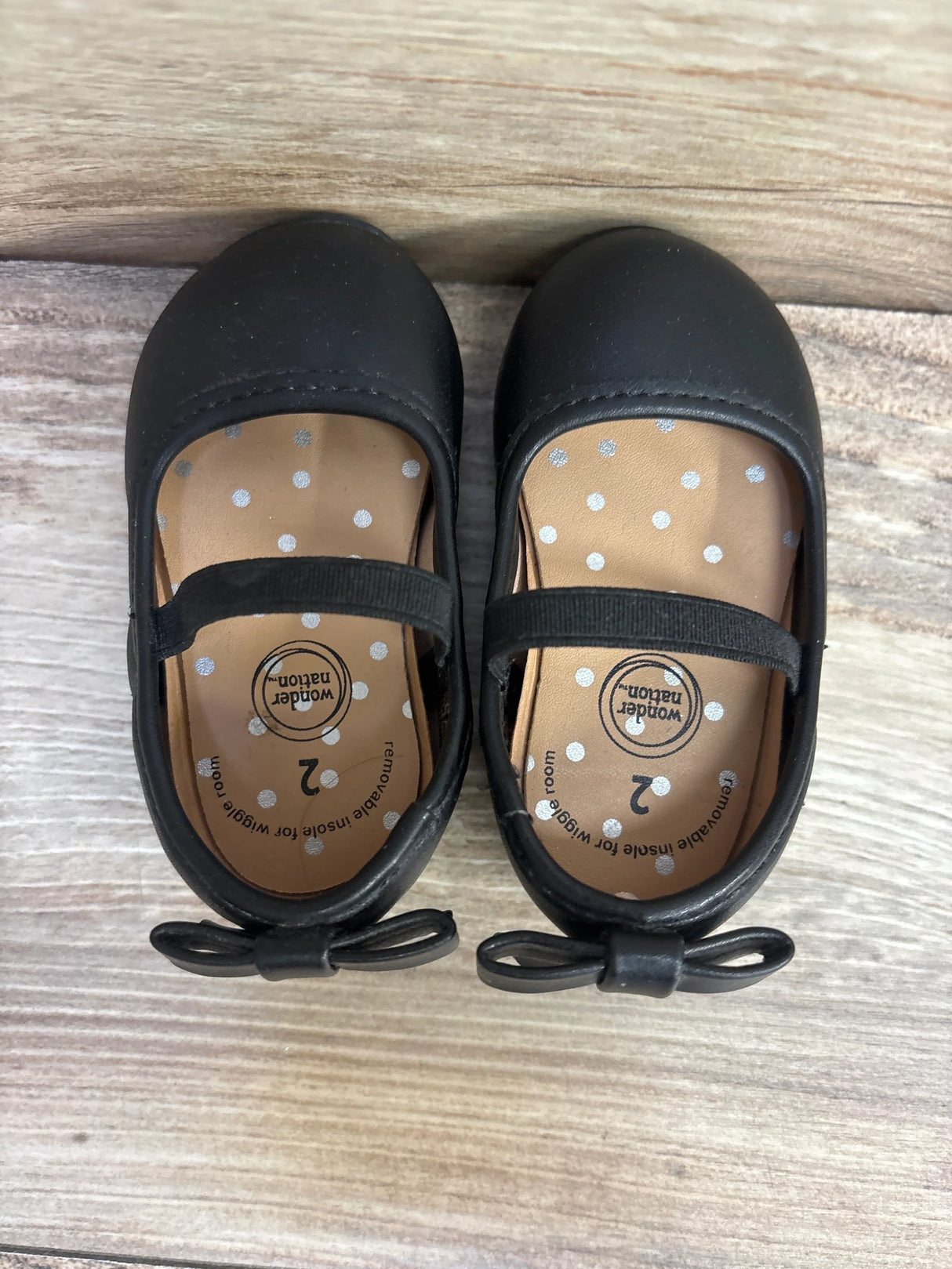 Wonder Nation Bow Ballet Flats sz 2c
