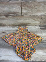 Ralph Lauren 2pc Floral Dress & Bloomers Set Orange sz 3m