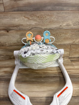 Fisher-Price Baby Deluxe Sit-Me-Up Floor Seat with Toy Bar - Snow Leopard