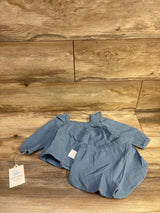 NEW Cloud Island 2pc Gauze Long Sleeve Top & Shorts Set Blue sz 12m