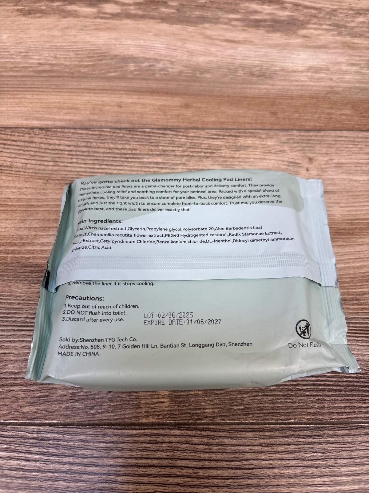 NEW Galmommy Herbal Cooling Pad Liners 24ct